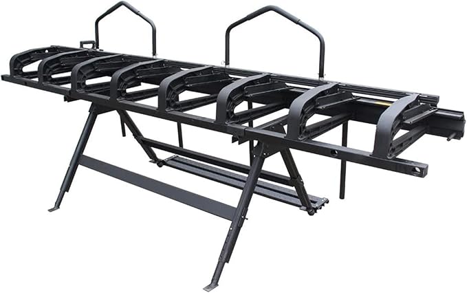 KAKA INDUSTRIAL Siding Brake, 126-inch Portable Thin Plate Aluminum Brake, Sheet Metal Brake with a Roller Knife, 24-Gauge Mild Steel Capacity, 1-180° Bending Angle Metal Brake Bender ALB-126