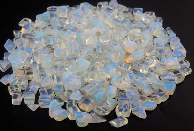 Natural Chip Stone Beads Opalite 5-8mm About 400 Pieces Irregular Gemstones - Image 2
