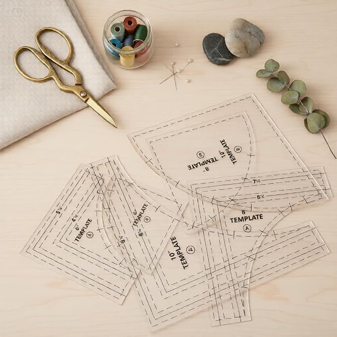 3 Set Drunkards Path Quilting Templates - Image 6
