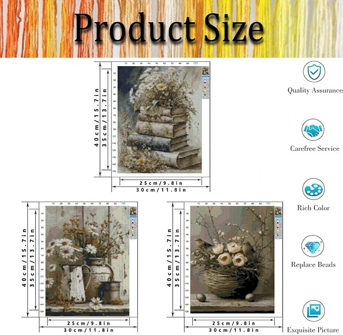3 Pack Stamped Cross Stitch Kits - Image 4