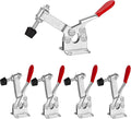 Accessbuy Toggle Clamp 201B 220Lbs Holding Capacity Heavy Duty Medium Hold Down Clamp Quick-Release Horizontal Clamp（5Pack)