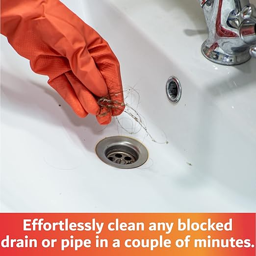 48" Flexible Long Pipe Brush | AC Drain Cleaner Tool | Sink Line Unclogger | Condensate Line Cleaning Brush | Easy Cleaning Flexible Drain Snake for Food, Hair & Clog Removal by FryOilSaver Co. B313C