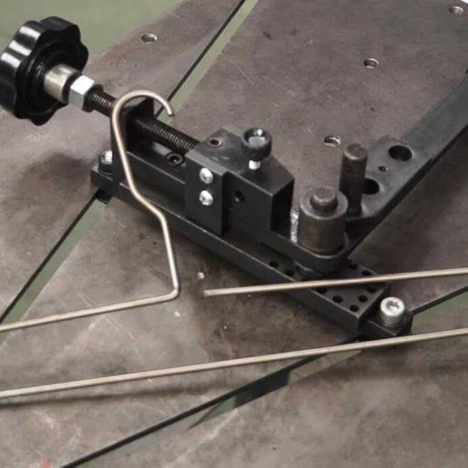 KAKA INDUSTRIAL Mini Universal Bender MUB-1 | Hardened Steel Wire and Flat Metal Bender | 5/16 inch Rod, 1x1/8 inch Flat