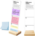 Monitor Memo Board with Removable Wooden Base Acrylic Portable Sticky Note by HTBIG