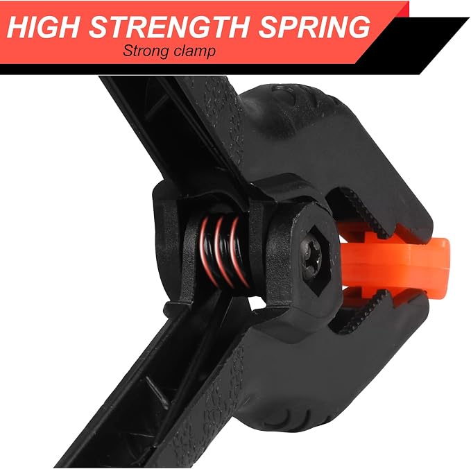 4 Pack Spring Clamps, 6inch Plastic Clips, Backdrop Clips, Big Clamps Heavy Duty - Image 5