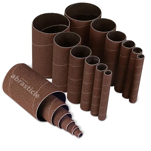 18 Pack Spindle Sander Sleeves, Sanding Sleeves for Oscillating Sander, 150 Grit Sandpaper, 4-1/2" Length, Each 3 of 1/2",3/4",1",1-1/2", 2", 3" Diameter