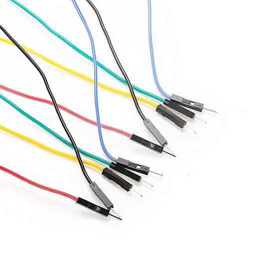 Sumnacon 10Pcs Test Hook to Male Jumper Wires - 26 AWG Binding Post to Solderless Breadboard Jumper Leads, Soft Silicone Flexible Test Leads for Electrical Testing