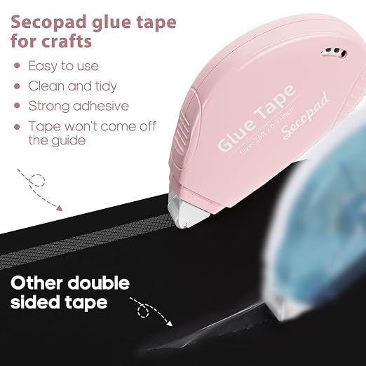 Secopad 12 Pack Scrapbook Tape, Double Sided Tape Roller - Image 3