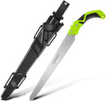 DNA MOTORING 15.5in Hand Pruning Saw, Hand-Held Garden Saw, Straight Blade Waist Saw for Tree Branches Trimming, Gardening, Woodworking, w/Scabbard, TOOLS-00593