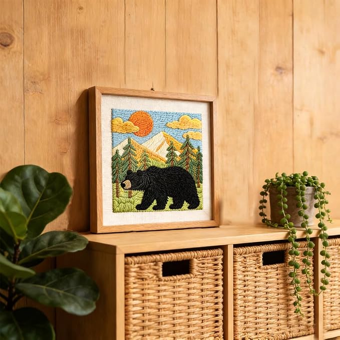 BEUNITONE Bear and Nature Style Punch Needle Kit - Image 7