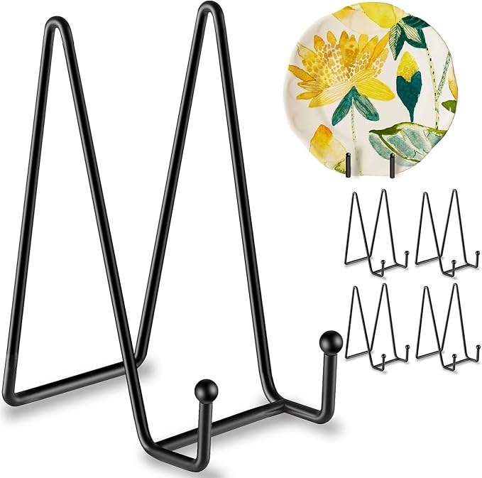Hoewina 5 Pack 6 Inch Plate Stands by Hoewina