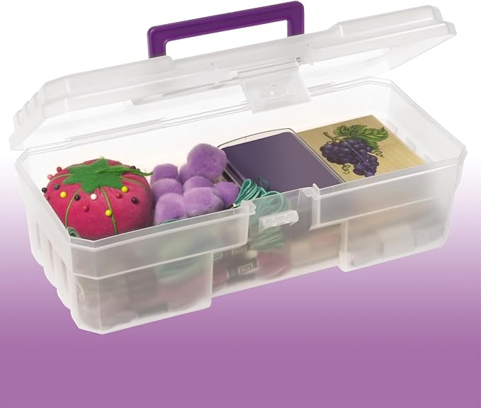 Akro-Mils 12-Inch ProBox Plastic Art Supply, Hobby or Craft Storage Toolbox - Image 5