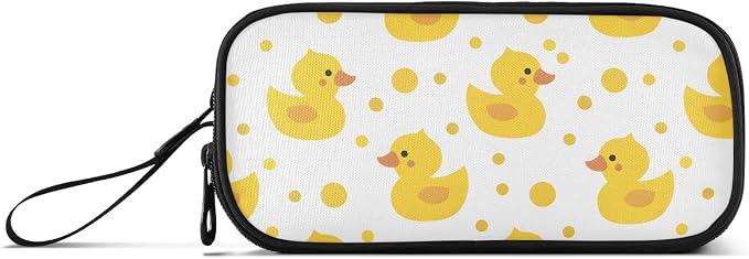 Cute Yellow Ducks Pencil Case Box Boys Girls Large Pencil Pouch Zipper - Image 6