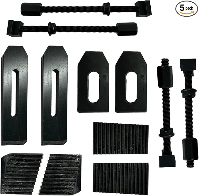 Assorts 24 Pcs Clamp Kit Set M6 6 mm For Rotary Tables, Milling Tables, Face Plates & Vertical Slide