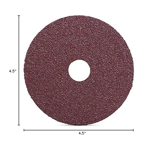BHA Aluminum Oxide Resin Fiber Sanding and Grinding Discs, 4.5” x 7/8”, 120 Grit - 25 Pack