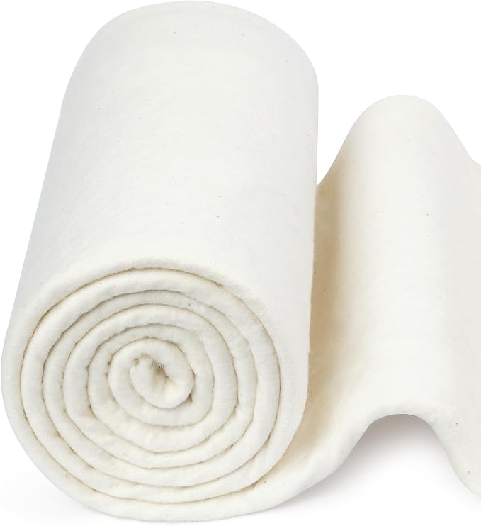 FIVEIZERO 100% Natural Cotton Quilt Batting–47Inchesx2Yards Large Lightweight by FIVEIZERO