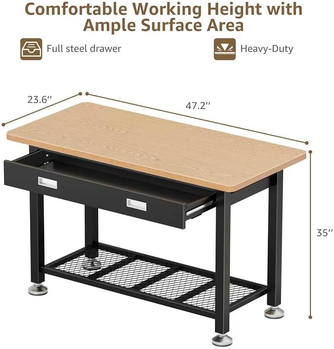 47.2" Heavy Duty Work Bench - Image 2