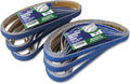 1/2" x 18" Zirconia Sanding Belts for Metal, 1/2 x 18 Inch Zirconia Metal Grinding Sand Paper, 36 PCS 6 Each of 40/60/80/120/180/240 Assorted Grits, Perfect for Metal Polishing, Derusting, Woodworking