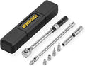 AEROFORCE 9Pcs Magnetic Spark Plug Socket set with 3/8-inch Drive Torque Wrench Set（5-45 Lb.ft/6.8-61.2 Nm）,12-Point Sockets 14mm & 16mm, a 10 Inch Extension bar and a Universal Joint