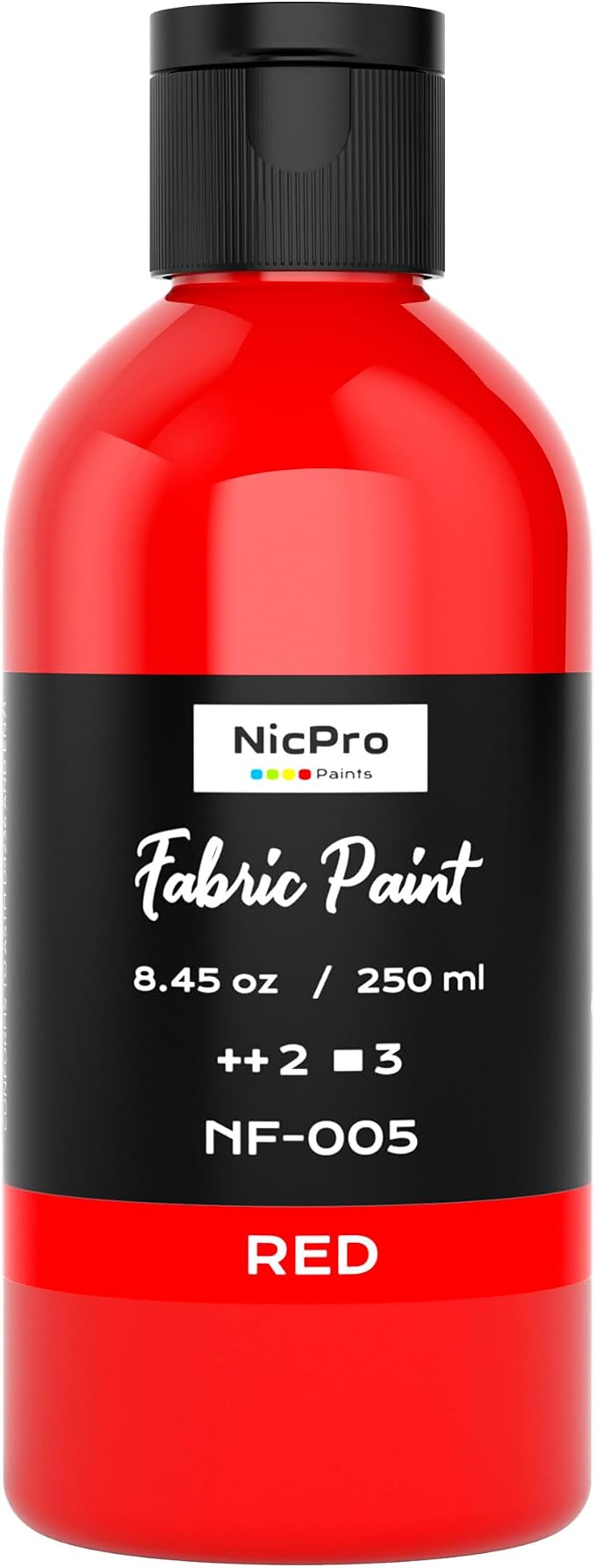 Nicpro Red Fabric Paint, 8.45 oz Fabric Paint by Nicpro