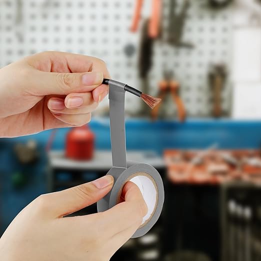 Romeda 9 Pack Electrical Tapes, Electrical Tape Water, Sun, and Oil Resistant, Electrical Tape is Suitable for Most Domestic, Commercial, and Industrial environments - Gray