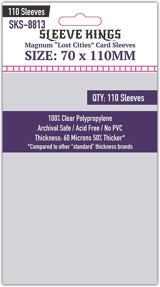 Sleeve Kings Standard Card Sleeves – 110 Count, Large Size, Compatible by SleeveKings