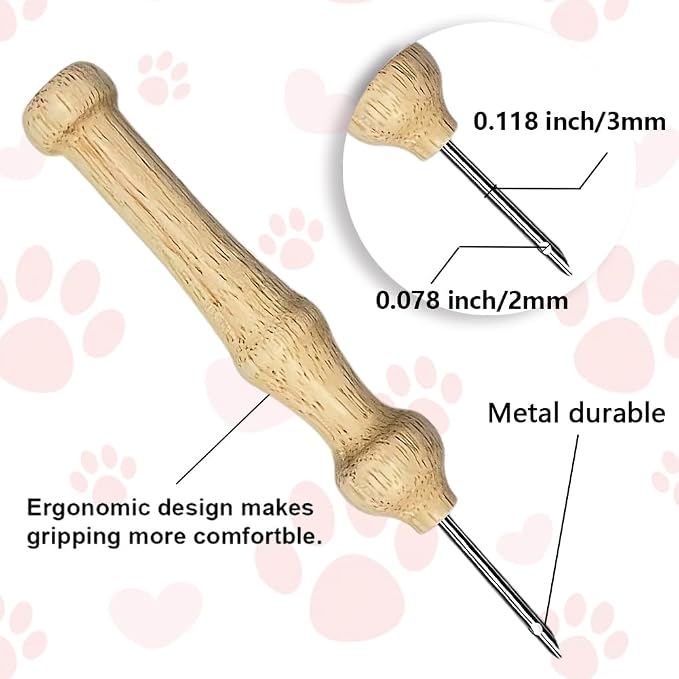 BEUNITONE 2Pcs Cute Cat Punch Needle Kit - Image 3