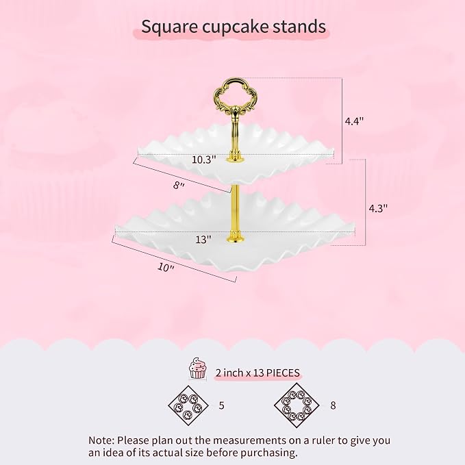 Pack of 11 NWK Cake Stand Set, - Image 3