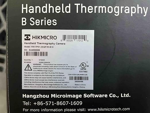 HIKMICRO B10 Thermal Imaging Camera 320 x 240 Super IR with 2MP Visual, 3.2" LCD Screen 256 x 192 IR Resolution Thermal Camera, 25 Hz Refresh Rate, -4°F~1022°F, IP54
