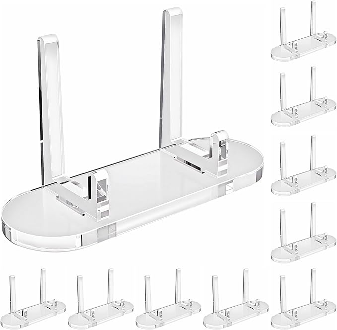 tutata Acrylic Trading Card Display Stand, 10 Pack Clear Card Stands, Card by TUTATA
