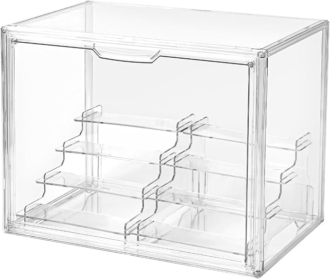 4 Tier Display Case for Collectibles, Storage Container by UniHIMO