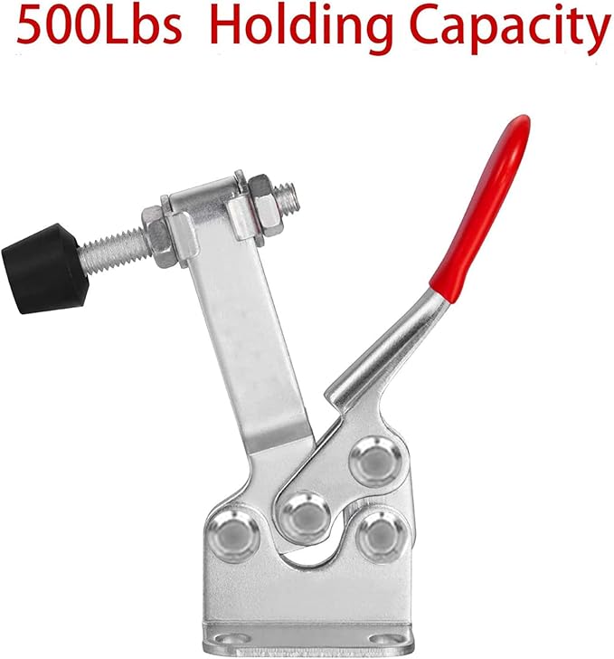 Accessbuy Toggle Clamp 225D 500Lbs Holding Capacity Heavy Duty Large Hold Down Clamp Quick-Release Horizontal Clamp（2Pack)