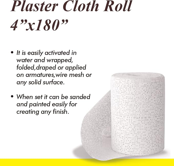 Falling in Art Plaster Cloth Rolls, 500gsm Plaster Strip, Plaster Gauze Bandages - Image 4