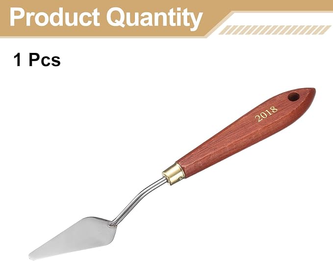 HARFINGTON Palette Knife Painting Tool 2.36" x 0.98" Stainless Steel Teardrop - Image 3
