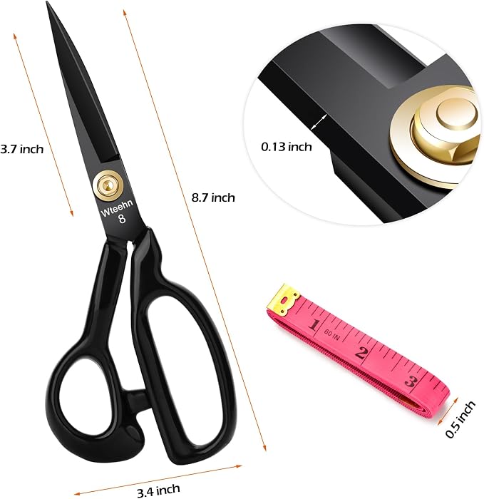 Fabric Scissors Professional, Tailor Sharp Sewing Shears - Image 2