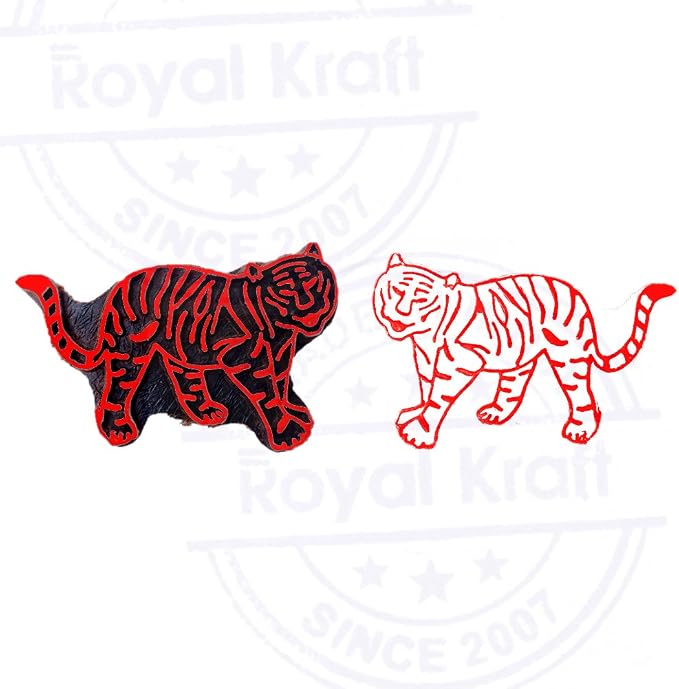 Royal Kraft Wooden Stamps DIY Fabric, Henna Printing Blocks THDtag022 - Image 4