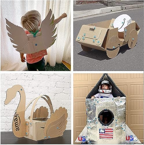 Makedo Discover | 126 Piece Cardboard Construction Toolbox - Image 7