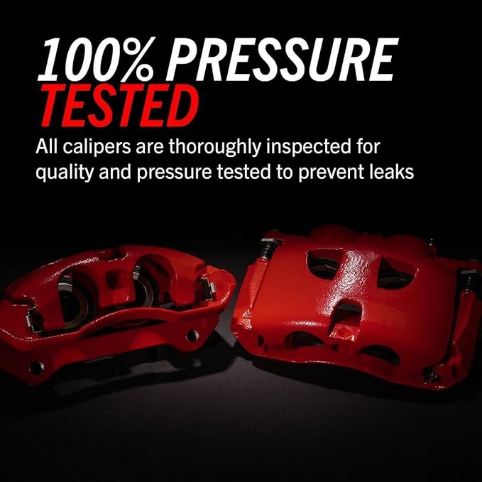 Power Stop Front S1460 Pair of High-Temp Red Powder Coated Calipers For Acura CL, Acura Integra, Acura TL, Acura Vigor, Accord, CR-V, Odyssey, Prelude, Oasis [Model Specific]