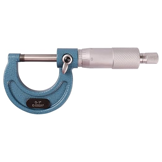 6Pcs Outside Micrometer Set 0-1", 1-2", 2-3",3-4",4-5",5-6", 0.0001" Graduation, Precision Tools for Machinists