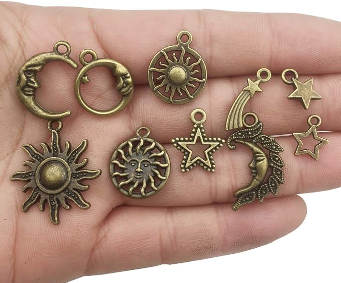 100g Craft Supplies Celestial Collection Charms Pendants - Image 4