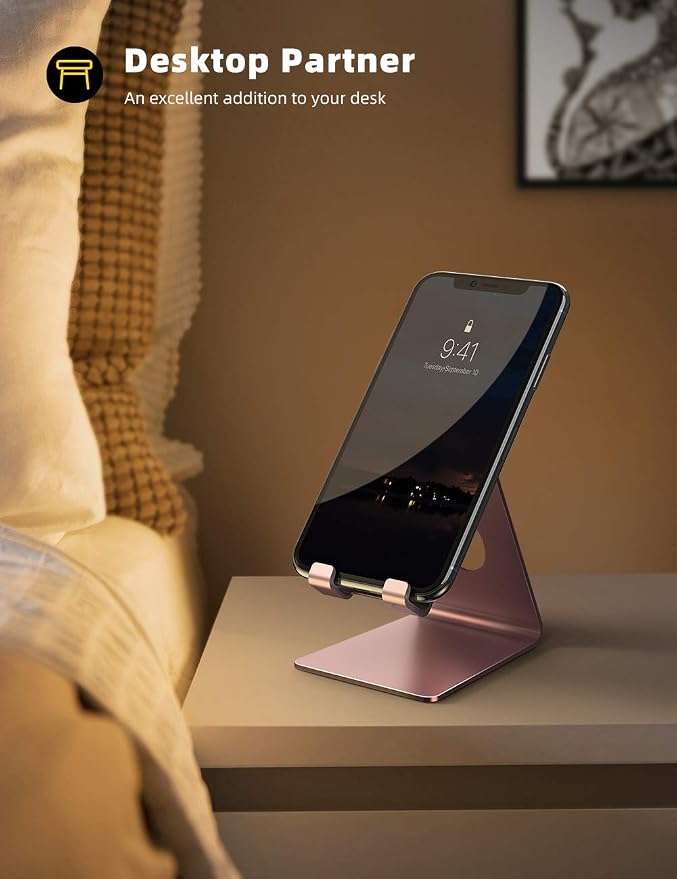 Lamicall Pink Phone Stand, Desk Accessories - Image 5