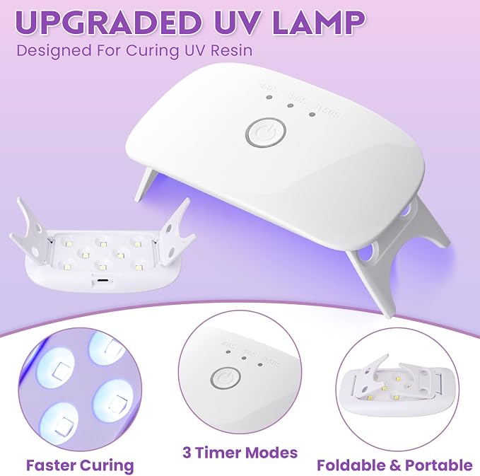 LET'S RESIN UV Resin Jewelry Making Kit - Image 6