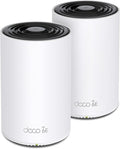 TP-Link Deco XE70 Pro AXE4900 Tri-Band WiFi 6E Mesh WiFi System - 2.5G WAN/LAN Ports, 4.9 Gbps Wi-Fi 5,500 Sq. Ft Coverage, Connect up to 200 Devices, 6 GHz Band, 2-Pack