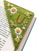 MOTEERLLU Personalized Hand Embroidered Corner Bookmark by MOTEERLLU