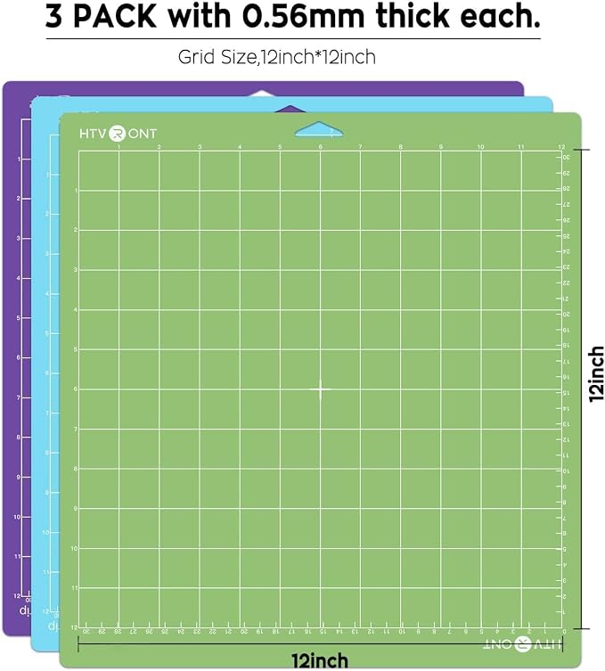 HTVRONT Cutting Mat, 3-Grip Variety Pack, - Image 7