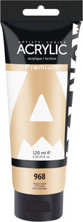 AUREUO Pearl Gold Acrylic Paint, 4 Fl Oz / 120ml Single Tube, Rich Pigment by AUREUO
