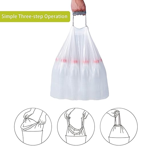 2PCS Portable Trash Bag Holder Collapsible Trash can with 50 PCS Drawstring Trash Bags | Expandable Outdoor Waste Bins Camping Accessories for Indoor Outdoor RV Picnic Kitchen | Blue & Black