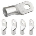 SELTERM 5pcs 4/0 AWG (XL) 1/2" Stud Tinned Copper Wire Lugs, Battery Lugs,Ring Terminals, Battery Cable Ends, 0000 Gauge Ring Terminal Connectors,UL Marine Grade Electrical Battery Terminal Connectors