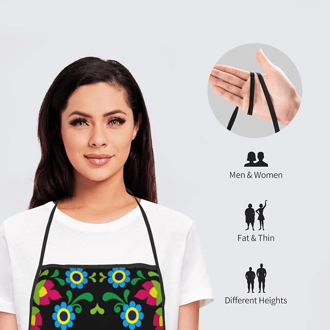 Apron Cooking Chef Work Shop Women Men Baking Decorations Painting Bbq Grilling - Image 8