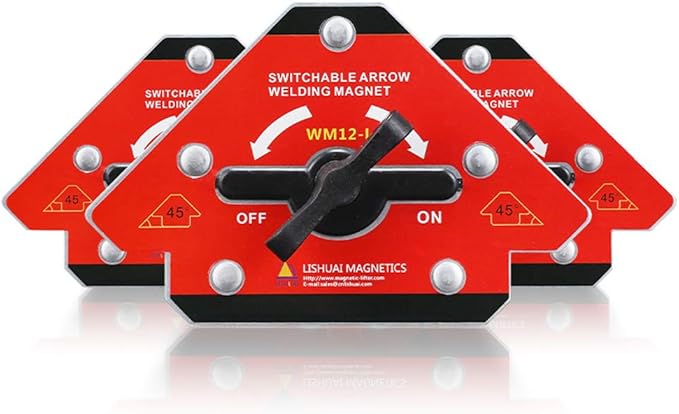 LISHUAI Unique Design On/Off Switch Strong Neodymium Arrow Welding Magnet 45 90 135 Degrees 176 LBS